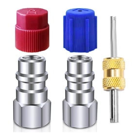 Avolia R12 to R134a Conversion Kit,AC Retrofit Fitting Adapter Kit, 1/4inch Female , for Auto A/C Refrigerant System
