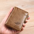thumbnail image 1 of Avolia RFID Blocking Leather Wallet for Men Slim Bifold Credit Card Holder with Zipper Purse Large Capacity - Proof Fashionable Wallet, 1 of 4