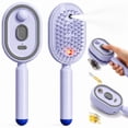 thumbnail image 1 of Avolia Steam Hair Straightener 3-in-1 Mist Detangling Brush with Red Light Scalp Care Rechargeable Cordless Self-Cleaning Styling Tool for Travel Home Salon, 1 of 6