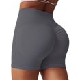 thumbnail image 1 of Avolia Women's Athletic Yoga Shorts High Waist Peach Lifting See-Through Proof Summer Workout Shorts, 1 of 4