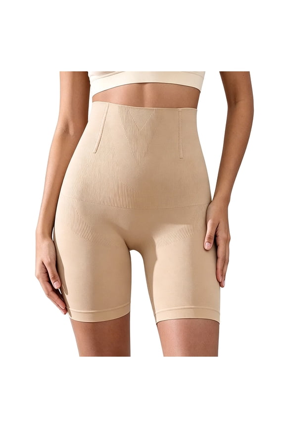 Women's High Waist Shapewear Yoga Shorts Postpartum Tummy Control Firm Fitness Bottoms