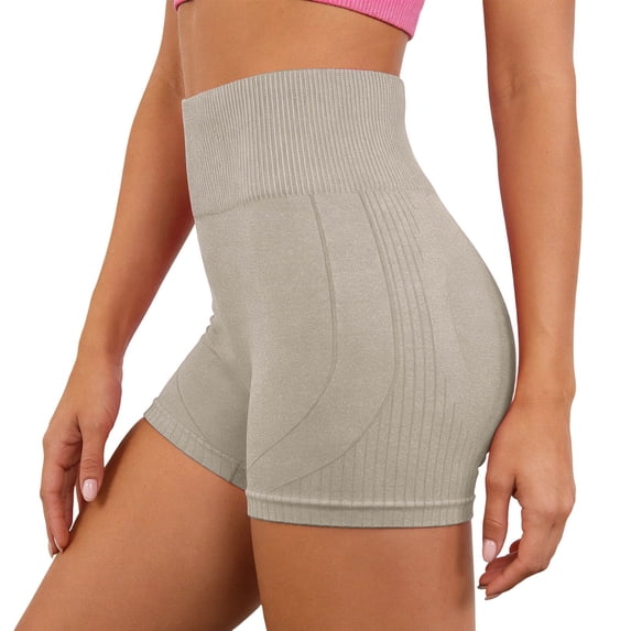 Avolia Women's Seamless High Waisted Yoga Shorts Lifting Athletic Exercise Workout Shorts