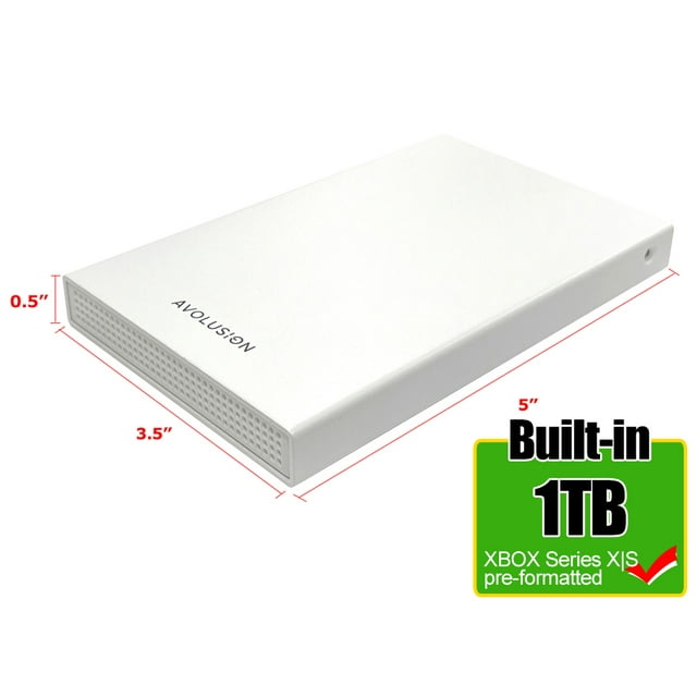 Avolusion HD250U3WH 1TB USB 3.0 Portable External Gaming Hard Drive