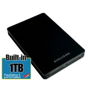 Avolusion HD250U3-Z1-PRO 1TB USB 3.0 Portable External Gaming PS4 Hard Drive - Black PS4 Pre-Formatted -