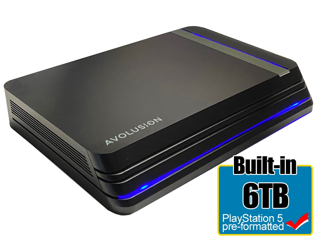 Avolusion HDDGEAR PRO X 6TB USB 3.0 External Gaming Hard Drive for PS5 Game Console - 2 Year Warranty