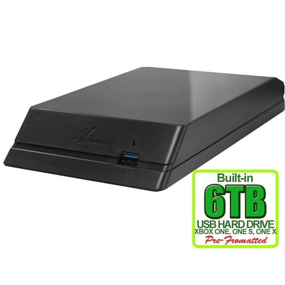 Avolusion HDDGear 6TB USB 3.0 External Gaming Hard Drive (for XBOX ONE, XBOX ONE S, XBOX ONE X) - 2 Year Warranty