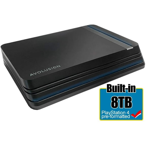 Avolusion HDDGear Pro X 8TB USB 3.0 External Gaming Hard Drive (Pre-formatted for PS4 Pro, Slim, Original)
