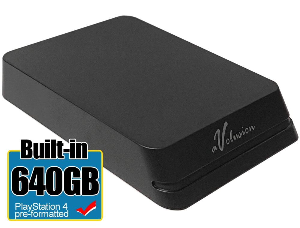Avolusion Mini HDDGear Pro 640GB USB 3.0 Portable External PS4 Hard Drive (PS4 Pre-Formatted) HD250U3-X1-PRO-640GB-PS - 2 Year Warranty