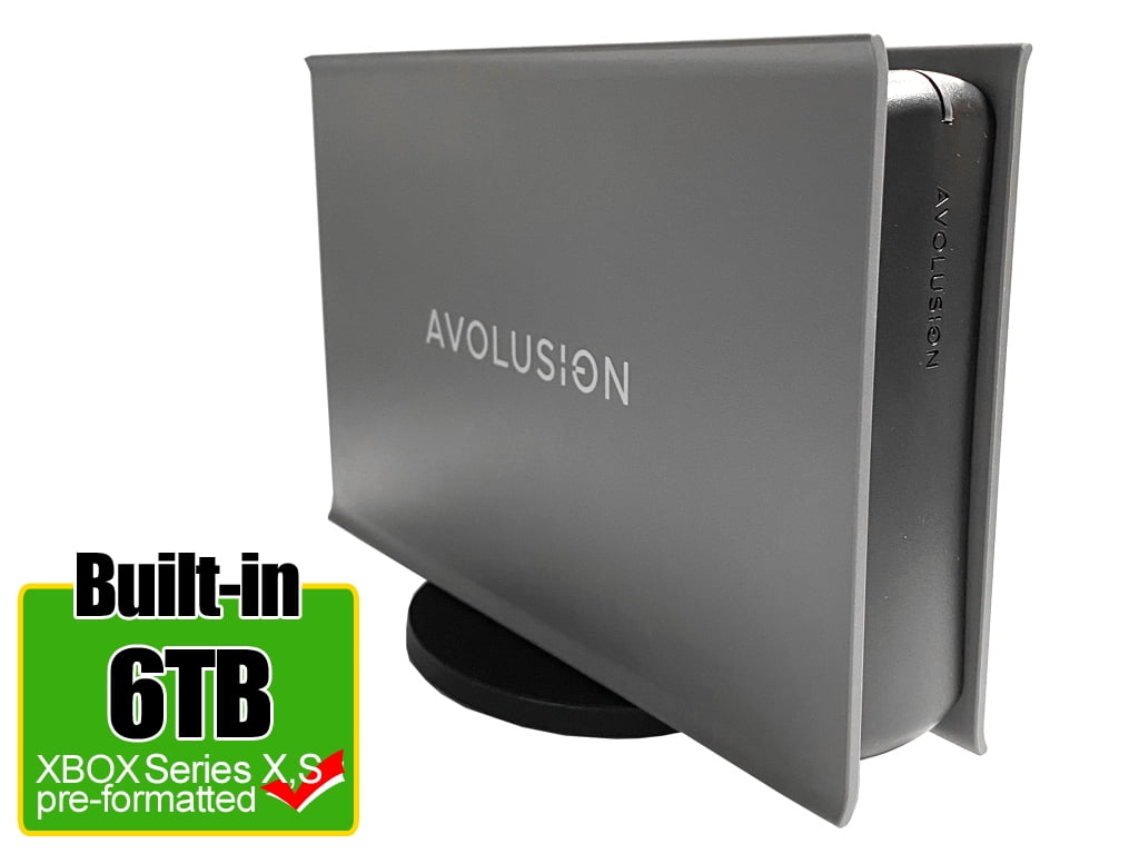 Avolusion PRO-5X Series 6TB USB 3.0 External Gaming Hard Drive for XBOX Series X, S (Grey) - 2 Year Warranty
