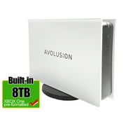 Avolusion PRO-5X Series 8TB USB 3.0 External Gaming Hard Drive for XBOX One Original, S & X White -