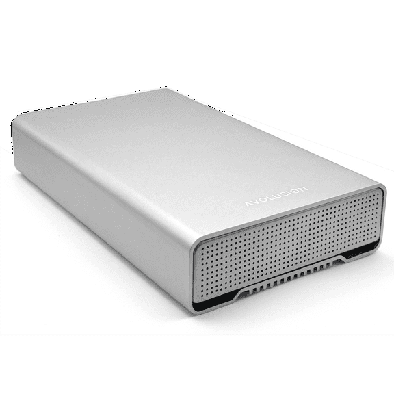 Avolusion PRO-G1 Series 16TB USB 3.2 Gen 2 USB-C External Hard Drive with USB Hub for Windows or MacOS Desktop PC / Laptop (Silver)