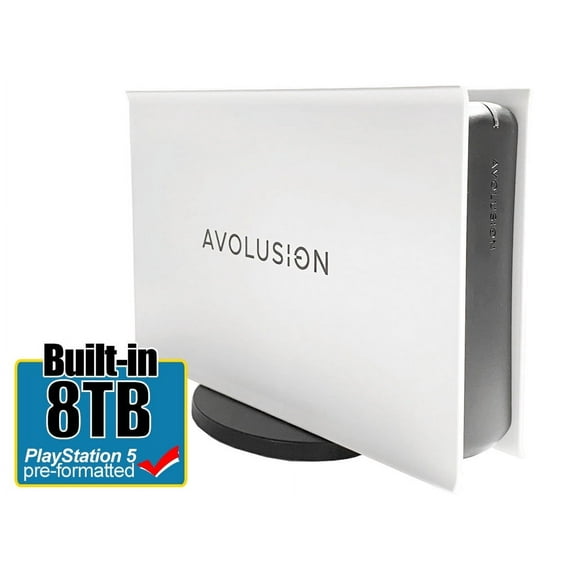 Avolusion Wired 8TB External Hard Drive, White