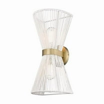 Golden Lighting Avon 2-light Wall Sconce in Brushed Champagne Brass