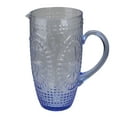thumbnail image 1 of Avon 8.75" Blue Textured Glass Beverage Pitcher, 1 of 7