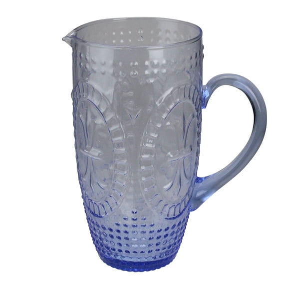 Avon 8.75" Blue Textured Glass Beverage Pitcher