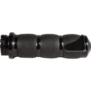 Avon Grips AIR-96-BOSS Velvet Air Cushion Grips with Throttle Boss - Black Anodized Anodized Black