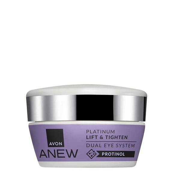 Avon ANEW Platinum Lift & Tighten Dual Eye System, Firming Eye Cream & Upper Eye Gel with Protinol & Peptides, 0.66 fl oz (2 x 0.33 fl oz / 20 ml)