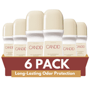 Avon Candid Roll-On Antiperspirant Deodorant, 2.6 fl oz  Floral Scent 6-Pack