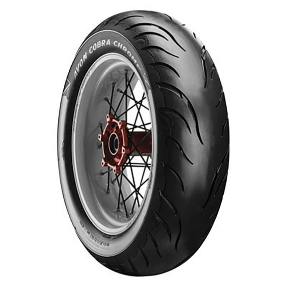Avon Cobra Chrome AV92 Rear Motorcycle Tire 150/80B-16 (77V) Black Wall Compatible With Harley-Davidson Softail Standard FXST 2020