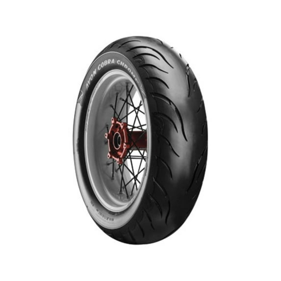 Avon Cobra Chrome AV92 Rear Motorcycle Tire 180/65B-16 (81H) Wide White Wall for Harley-Davidson Electra-Glide Ultra Classic FLHT/C/U/I 2009-2019