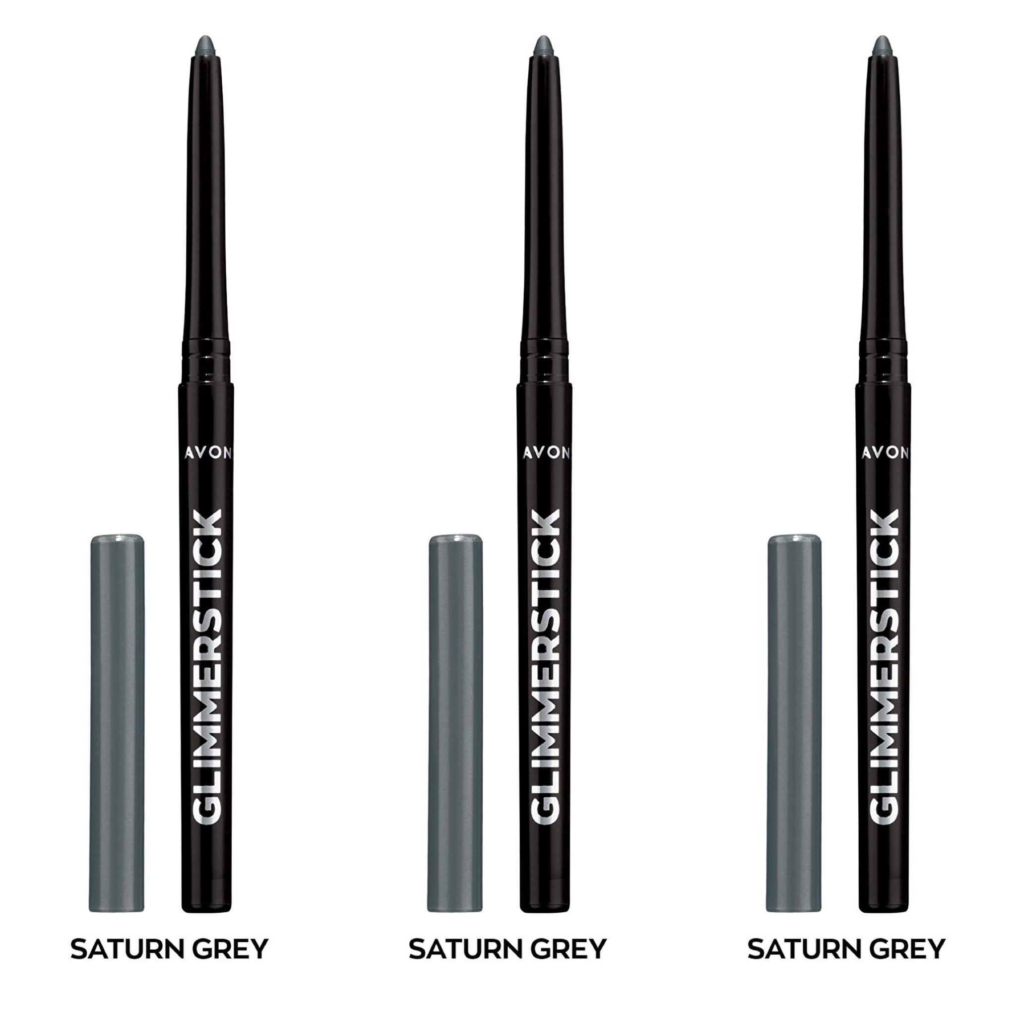 Avon Glimmerstick Retractable Eyeliner - Saturn Grey 0.28 g / SET OF 3  Newyork Beauty & Health