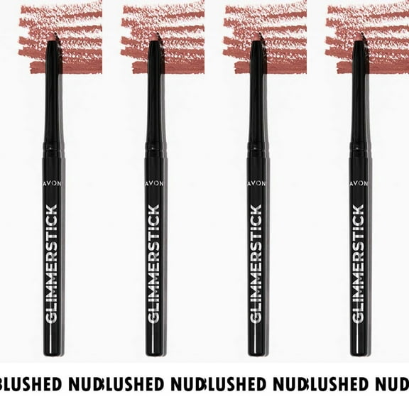 Avon Glimmersticks Retractable Lip Liner / BLUSHED NUDE / SET OF 4