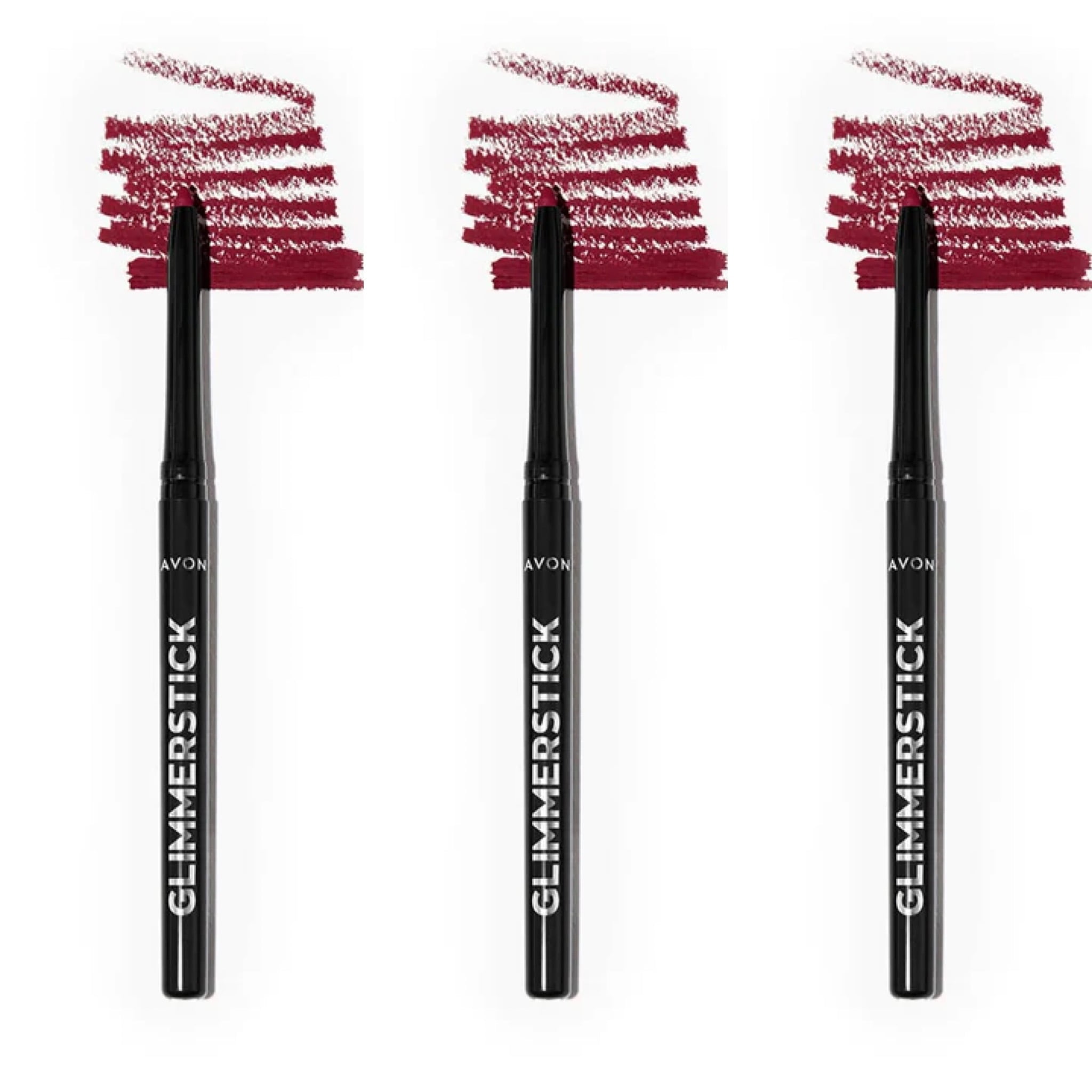 Avon Glimmersticks Retractable Lip Liner / CHERRY JUBILEE / SET OF 3