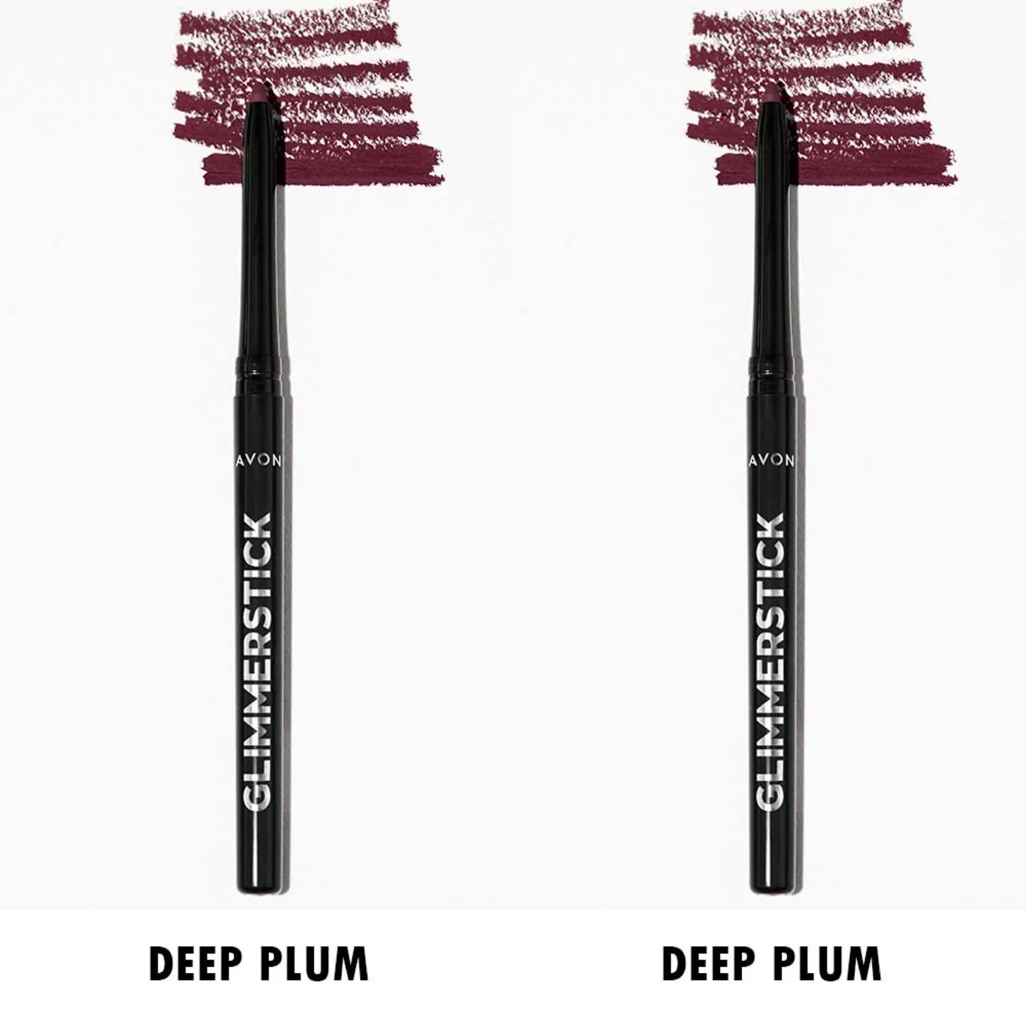 Avon Glimmersticks Retractable Lip Liner / DEEP PLUM / SET OF 2