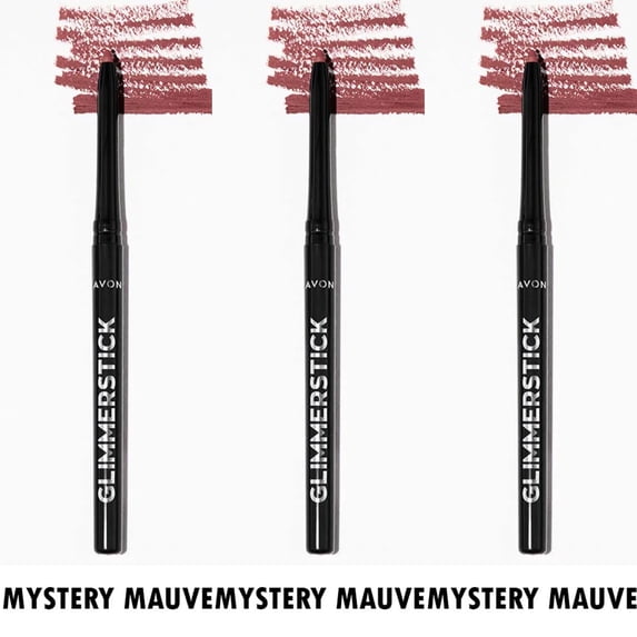 Avon Glimmersticks Retractable Lip Liner / MYSTERY MAUVE / SET OF 3
