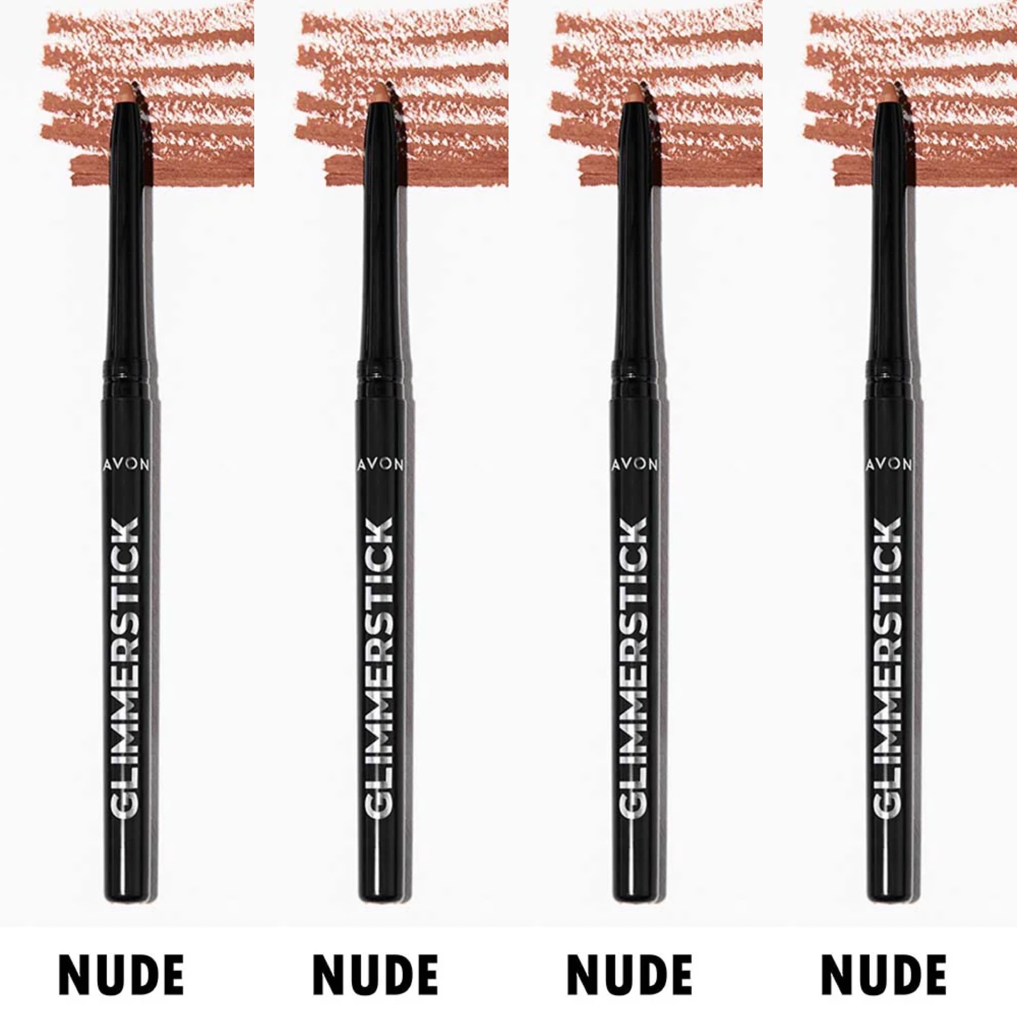 Avon Glimmersticks Retractable Lip Liner / NUDE / SET OF 4