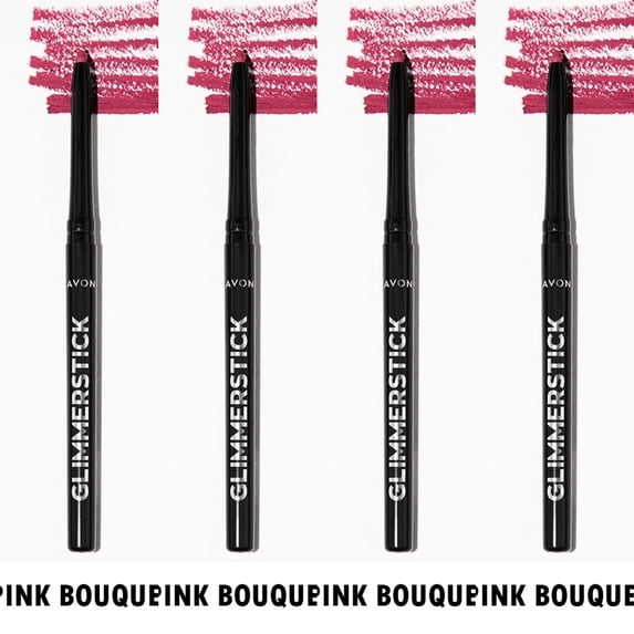 Avon Glimmersticks Retractable Lip Liner / PINK BOUQUET / SET OF 4