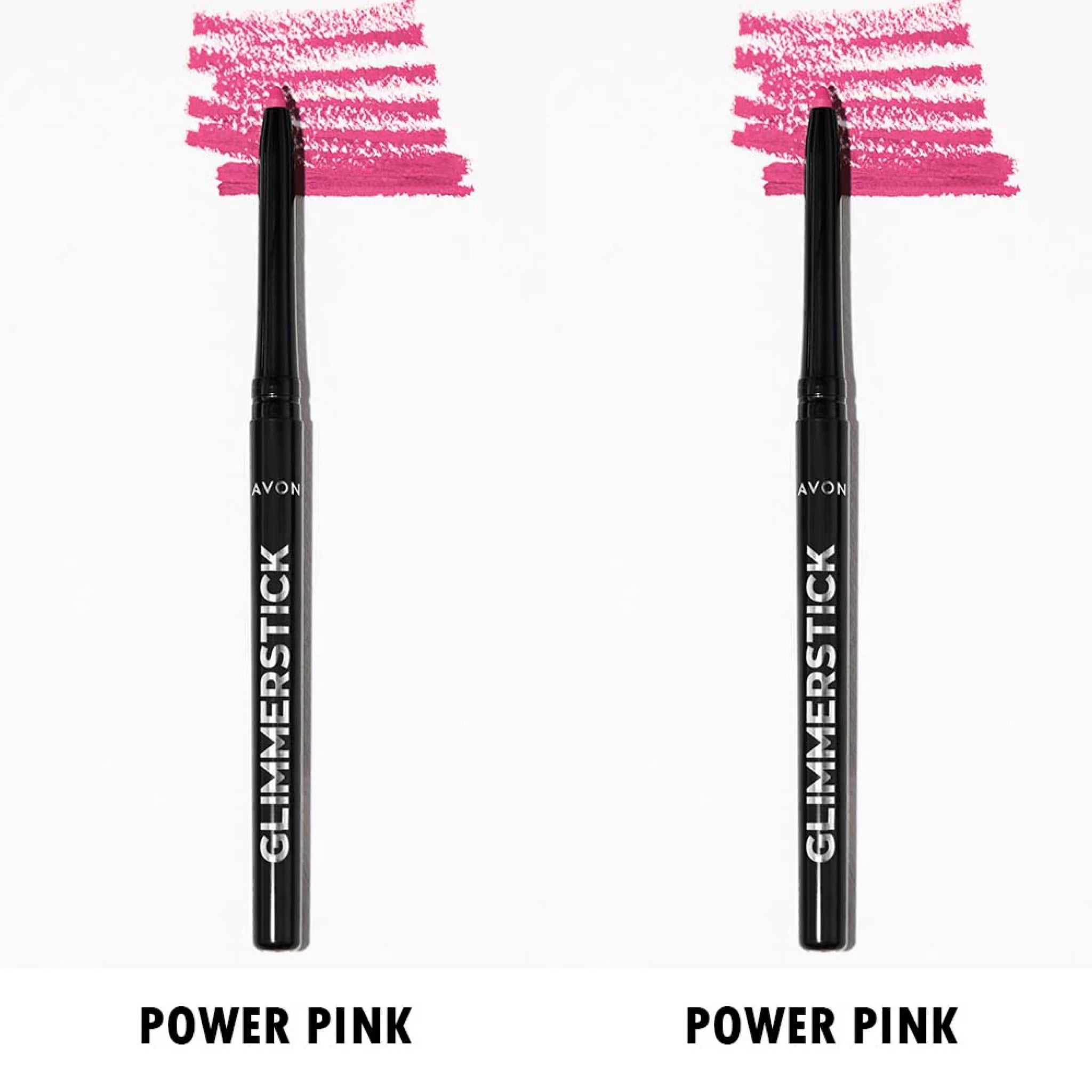 Avon Glimmersticks Retractable Lip Liner / POWER PINK / SET OF 2