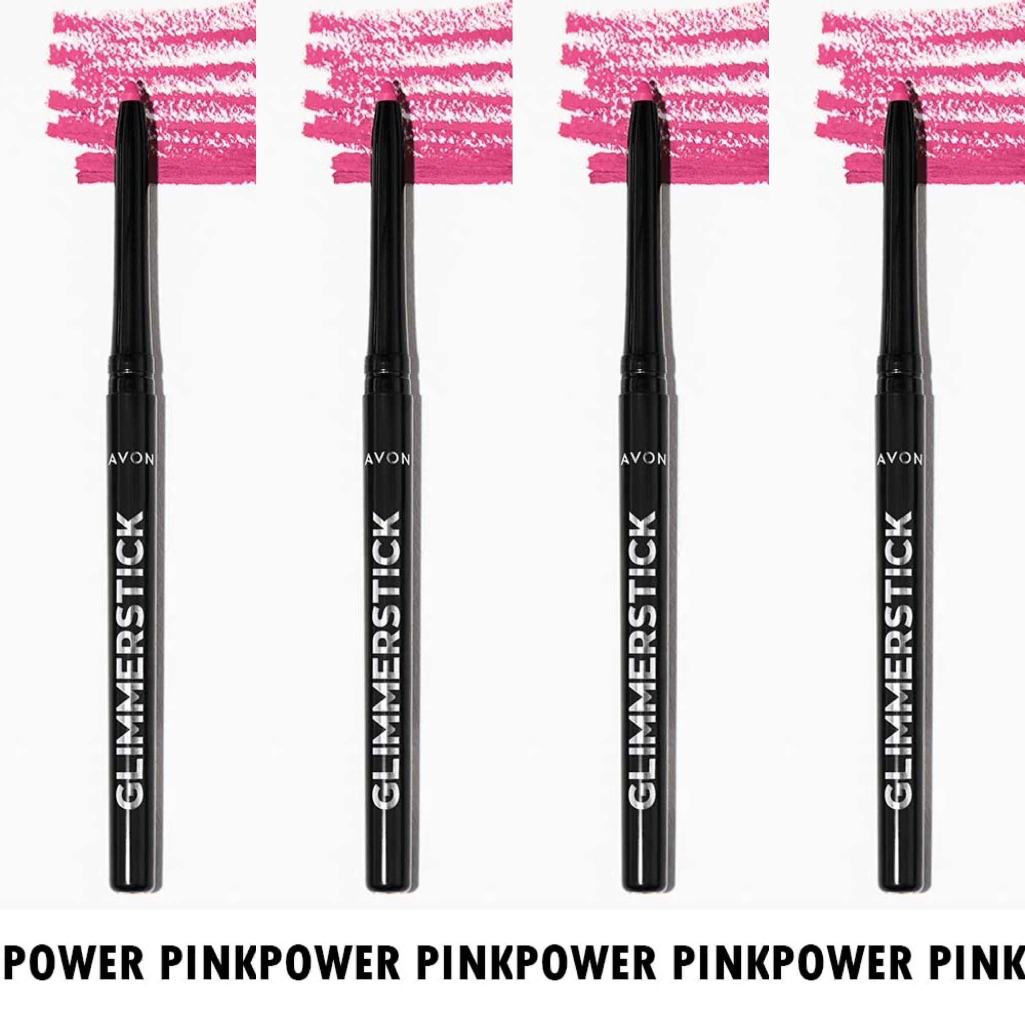 Avon Glimmersticks Retractable Lip Liner / POWER PINK / SET OF 4