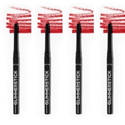 Avon Glimmersticks Retractable Lip Liner / RUBY SHOCK / SET OF 4
