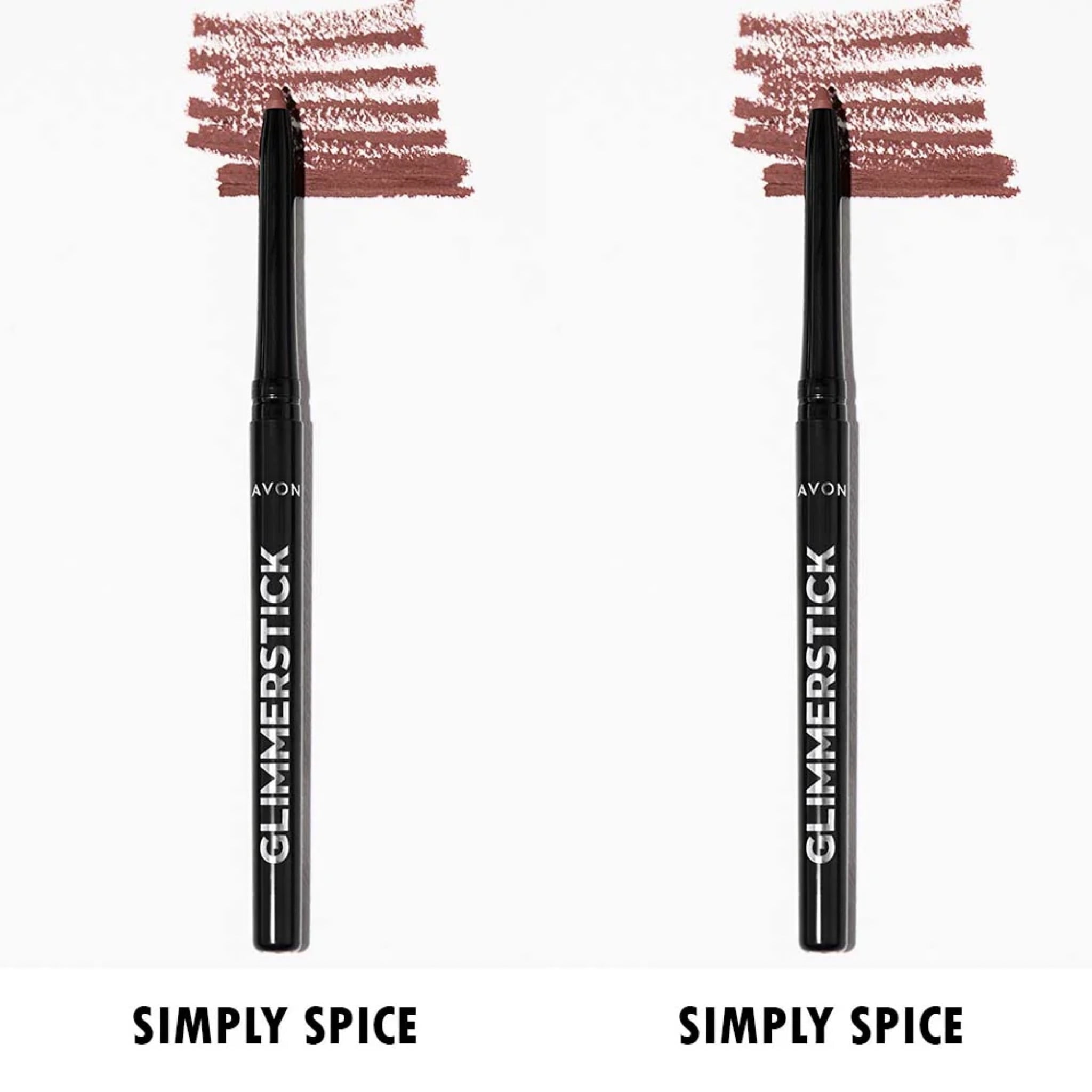 Avon Glimmersticks Retractable Lip Liner / SIMPLY SPICE / SET OF 2