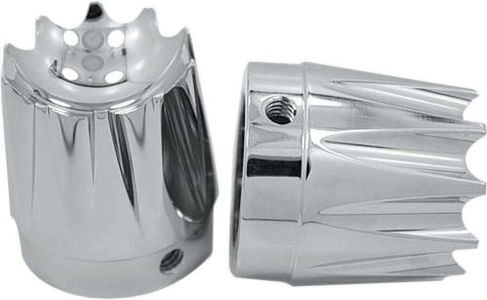 Avon Grips Front Axle Nut Cover - Chrome - Excalibur - Large/Small Axl-Ex-Ch-Tour