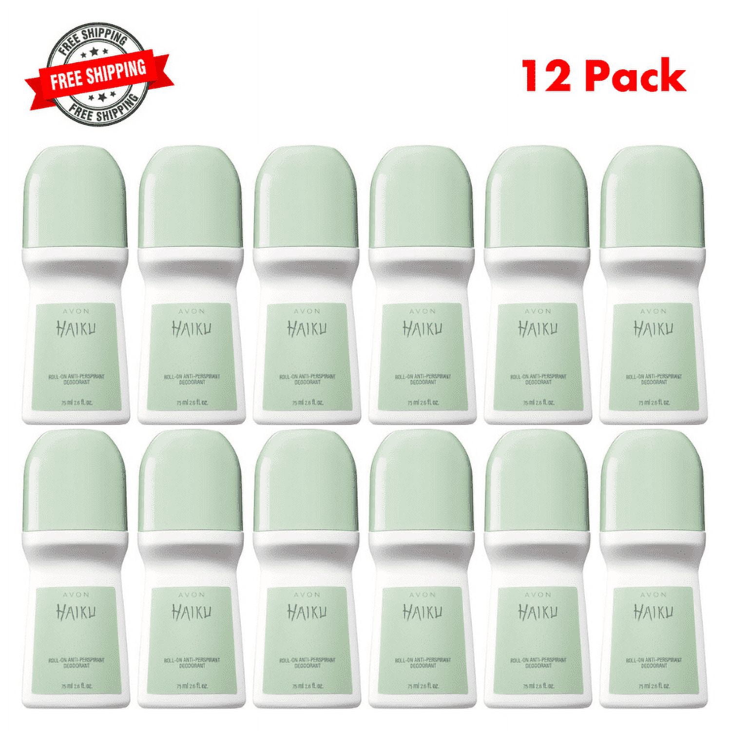Avon Haiku Roll-on Anti-perspirant Deodorant Size 2.6 oz (12-Pack)