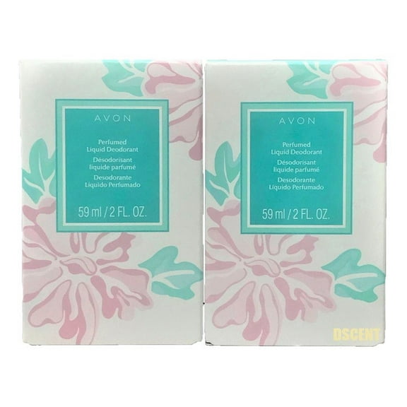 Avon Long Lasting Perfumed Liquid Deodorant Floral Scent For Women 2 oz 2 Pack
