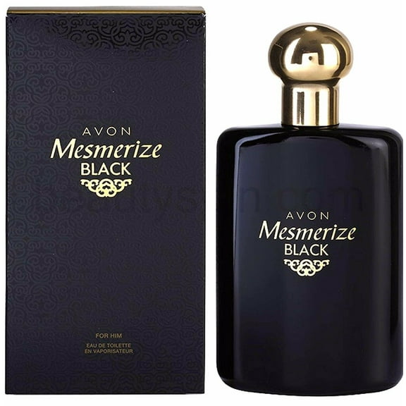 Avon Mesmerize Black for Men Cologne Spray NIB 3.4oz.