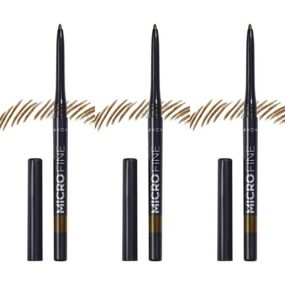 Avon Micro Fine Twist Up Brow Definer Pencil 0.13g | BRUNETTE | Set of 3
