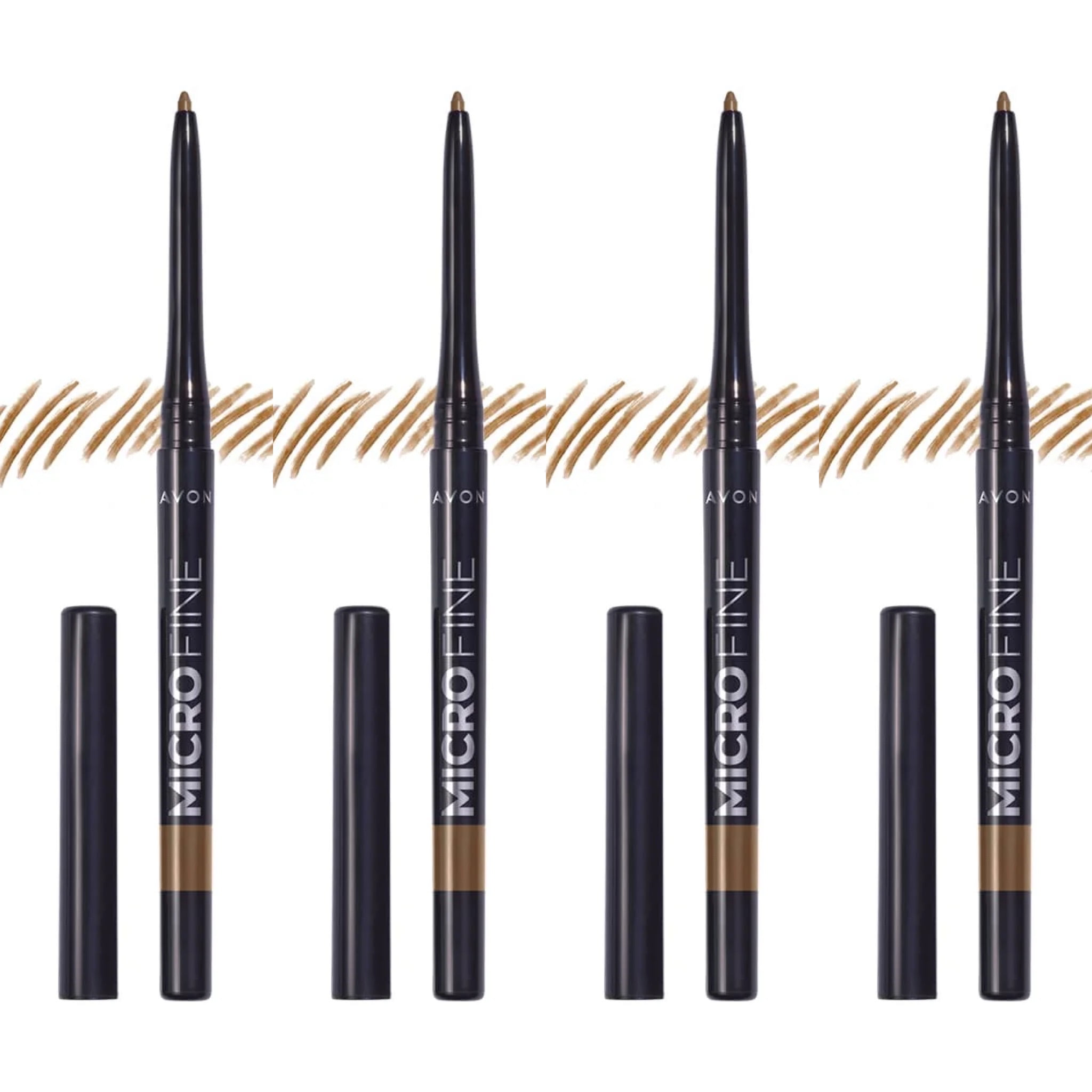 Avon Micro Fine Twist Up Brow Definer Pencil 0.13g | LIGHT BROWN | Set of 4