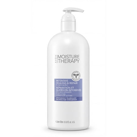 AVON Moisture Therapy Intensive Healing & Repair Bonus-Size Body Lotion for Dry Skin — Unscented Moisturizing Lotion with 24-H Hydration — Body Moisturizer for Sensitive Skin — 33.8 fl oz with Pump
