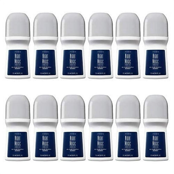 Avon Night Magic Roll-on Anti-perspirant Deodorant Bonus Size 2.6 oz (12-Pack)