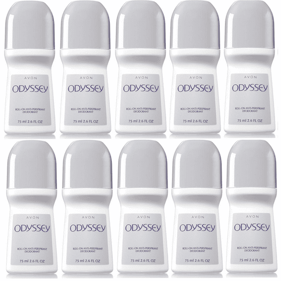 Avon Odyssey Roll-On Antiperspirant Deodorant 75 ml Set of 10