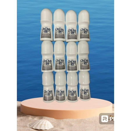 Avon On Duty 24 Hour UNSCENTED NON PERFUM Roll-on Antiperspirants Deodorant 2.6 fl oz 12 Pack