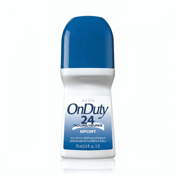 AVON On Duty Sport Roll On Antiperspirant Deodorant for Men 6 Pack, Mens Roll On Deodorant with Fresh Citrus Scent, Clear Non-Staining, Quick Dry Underarm Protection, 2.6 fl oz Each