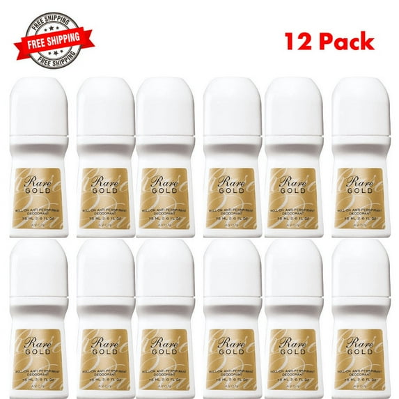 Avon Rare Gold Roll-on Anti-perspirant Deodorant Size 2.6 oz (12-Pack)