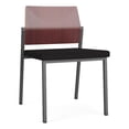 thumbnail image 1 of Avon Reception Armless Chair UPH Seat HPL Back / Charcoal / Mahogany / Black, 1 of 4