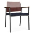 thumbnail image 1 of Avon Reception Guest Chair UPH Seat HPL Back / Charcoal / Mahogany / Navy Blue, 1 of 4