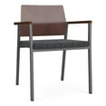thumbnail image 1 of Avon Reception Guest Chair UPH Seat HPL Back / Charcoal / Walnut / Dark Gray, 1 of 4